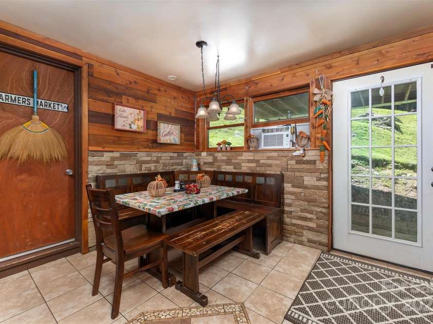 1145 Woolyshot Branch Road, Hot Springs, NC 28743.  MLS# CAR4295648, YatesRealty ID 227. Dining area. 