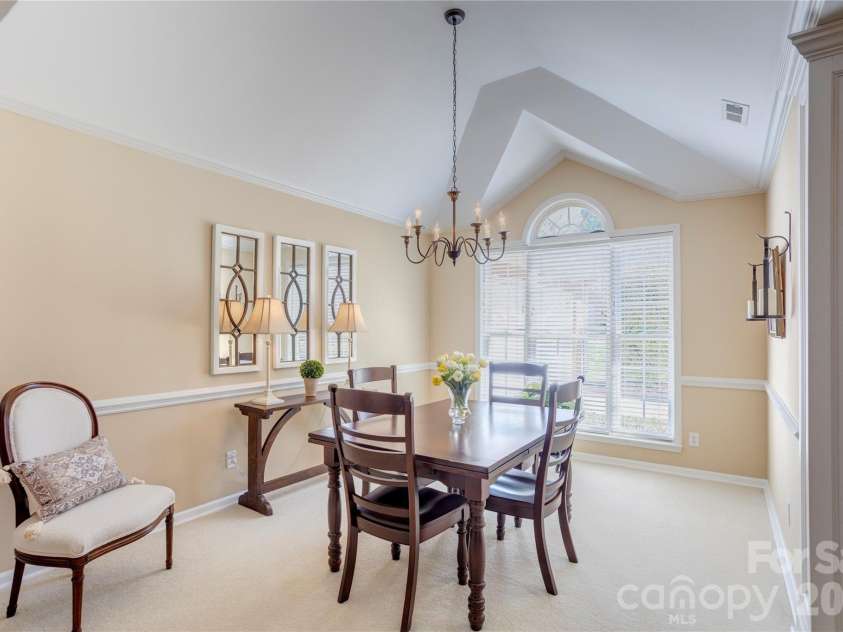 580 Gatsby Place, Concord, NC 28027.  MLS# CAR4359128, YatesRealty ID 22700. Formal Dining Room with Vaulted Ceiling