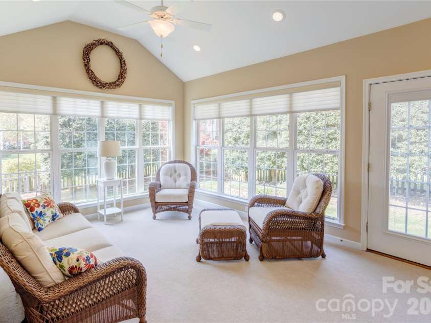 580 Gatsby Place, Concord, NC 28027.  MLS# CAR4359128, YatesRealty ID 22700. Sunroom with outside entry