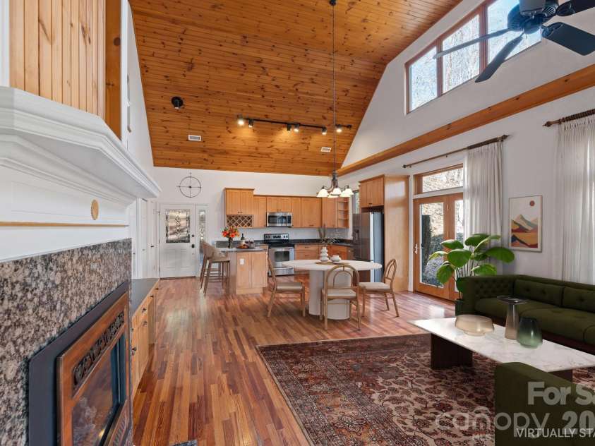 905 Old Fiddle Road, Waynesville, NC 28786.  MLS# CAR4321472, YatesRealty ID 22710. Virtually staged