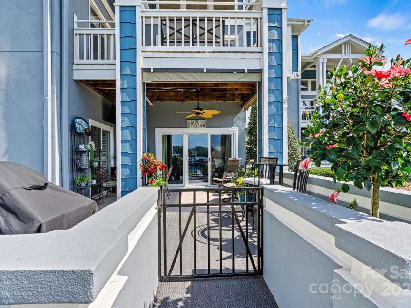 1007 Southwest Drive, Davidson, NC 28036.  MLS# CAR4271868, YatesRealty ID 22720. Gate for easy access to the boardwalk