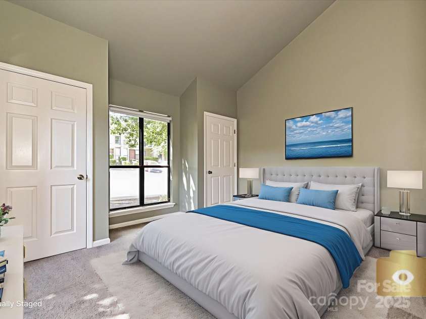 7916 Charter Oak Lane, Charlotte, NC 28226.  MLS# CAR4272766, YatesRealty ID 22722. Downstairs Bedroom Virtually Staged