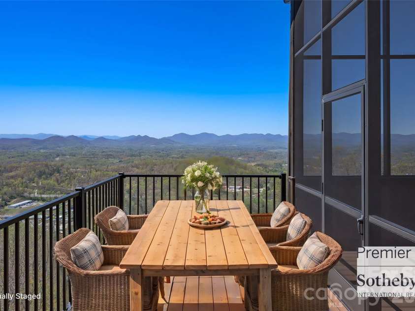 179 Serenity Ridge Trail, Asheville, NC 28804.  MLS# CAR4361567, YatesRealty ID 22729. Outdoor Decking for Fabulous Long Range Views - Virtually staged