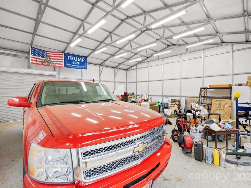 158 Regency Road, Mooresville, NC 28117.  MLS# CAR4242113, YatesRealty ID 22733. Inside the 30x30/900sf garage or outbuilding