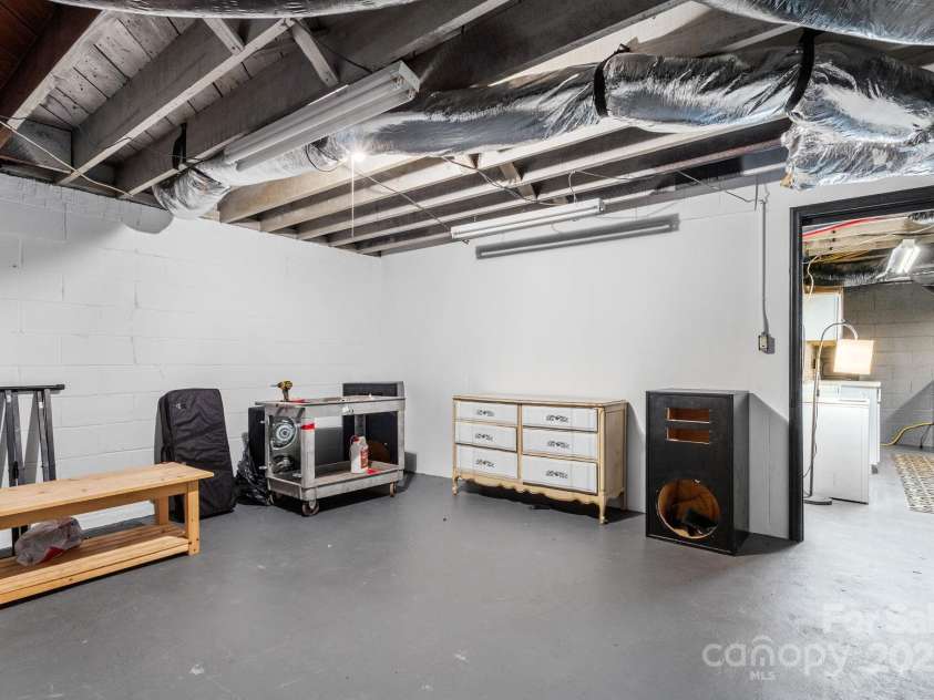 303 Greene Street, Wadesboro, NC 28170.  MLS# CAR4216976, YatesRealty ID 2274. Unfinished Basement