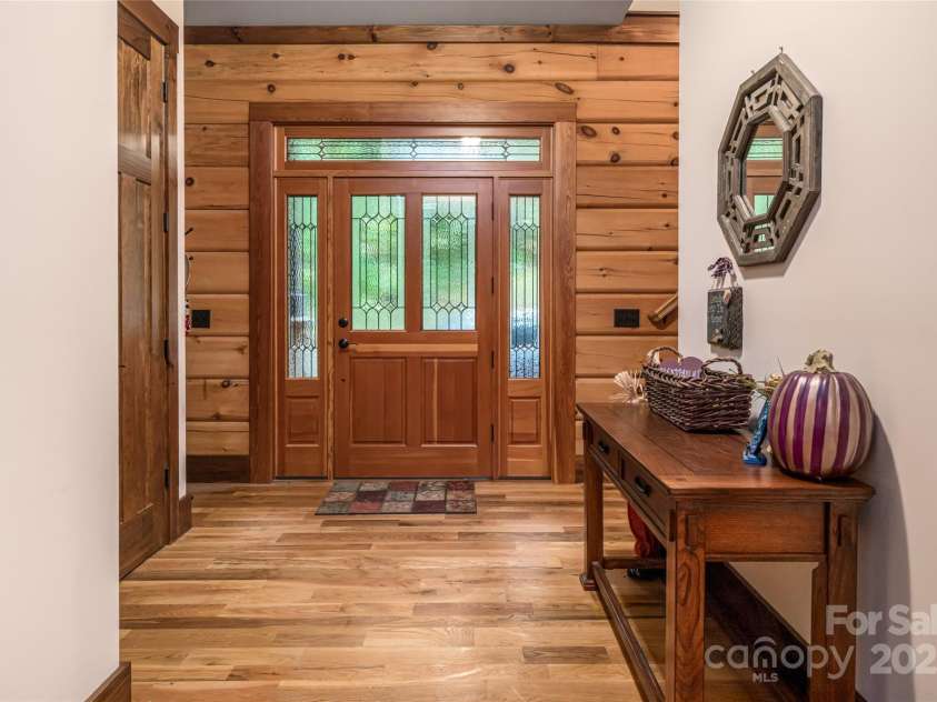 635 Whisper Mountain Drive, Leicester, NC 28748.  MLS# CAR4302796, YatesRealty ID 2275. Beautiful Foyer 