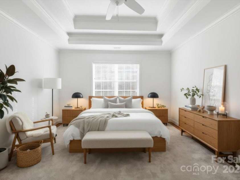 2369 Stardust Court, Denver, NC 28037.  MLS# CAR4272602, YatesRealty ID 22758. Primary Bedroom Staged 