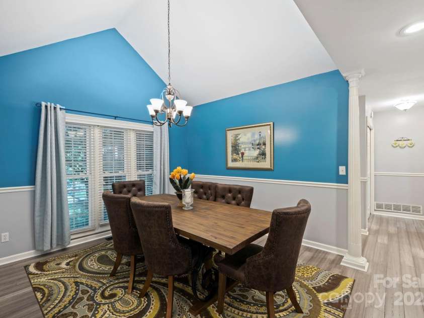 741 Zelda Court, Hendersonville, NC 28792.  MLS# CAR4275161, YatesRealty ID 22761. Dining room