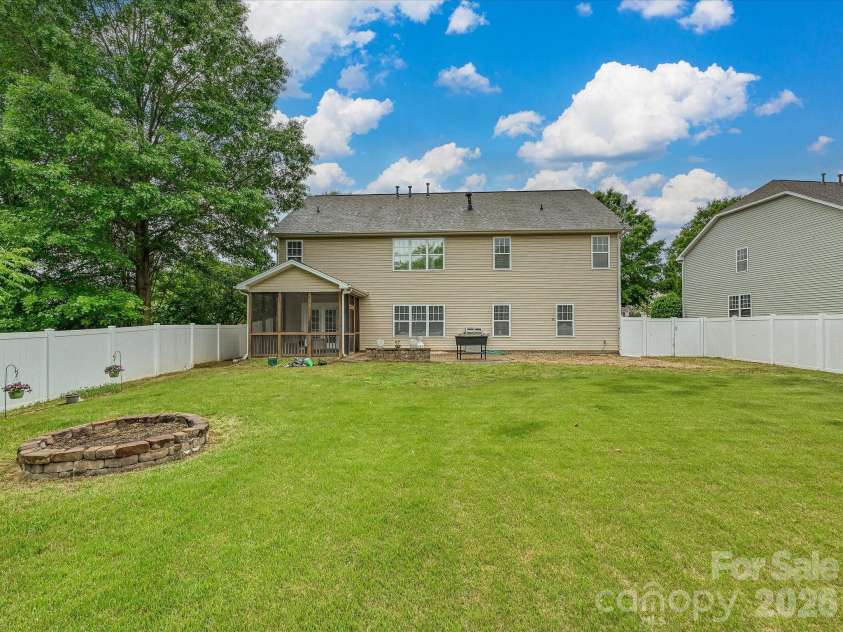 8007 Magna Lane, Indian Trail, NC 28079.  MLS# CAR4379280, YatesRealty ID 22765. Back of Home