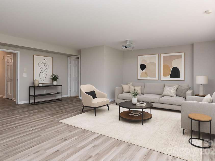 2169 Belle Vernon Avenue, Charlotte, NC 28210.  MLS# CAR4265840, YatesRealty ID 22774. Downstairs flex space-Virtually Staged