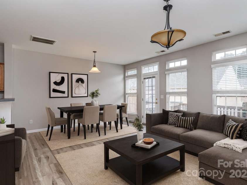 2169 Belle Vernon Avenue, Charlotte, NC 28210.  MLS# CAR4265840, YatesRealty ID 22774. Main living room-Virtually staged