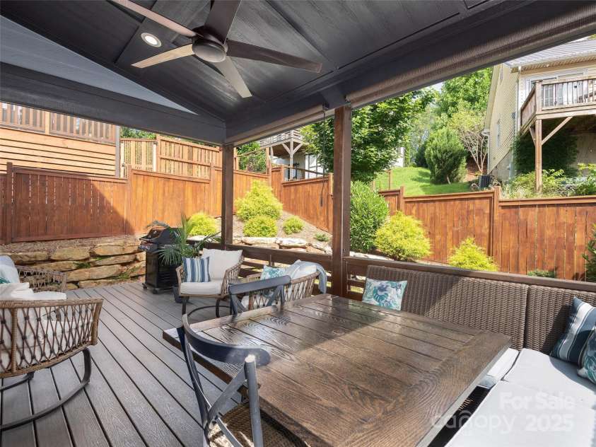 156 Joyner Avenue, Asheville, NC 28806.  MLS# CAR4273987, YatesRealty ID 22779. Covered and open back deck