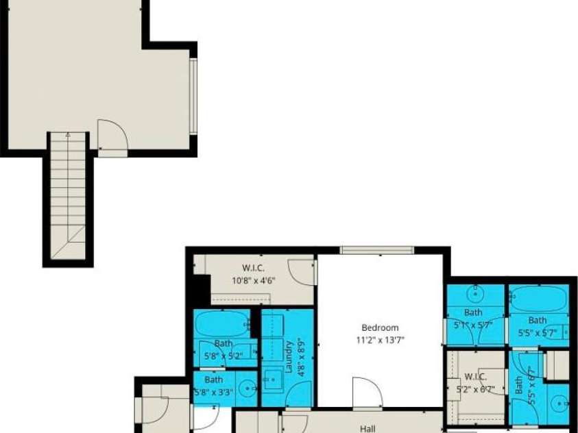 1023 Trinity Ridge Parkway, Fort Mill, SC 29715.  MLS# CAR4372318, YatesRealty ID 22784. 2nd Floor Plan 