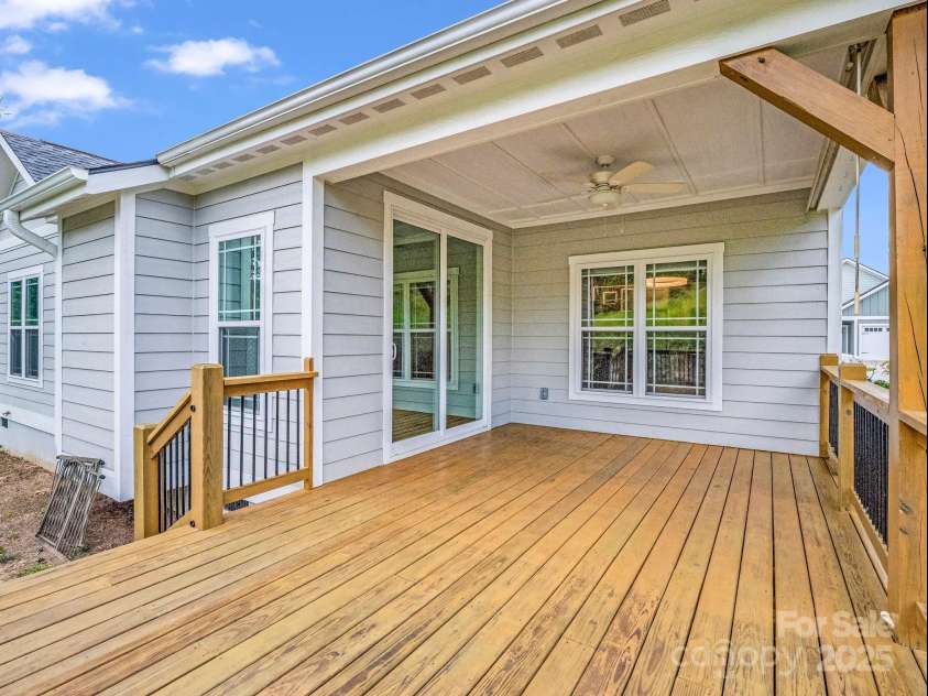 62 Leyland Circle, Hendersonville, NC 28792.  MLS# CAR4270363, YatesRealty ID 22784. Part covered/part open deck.