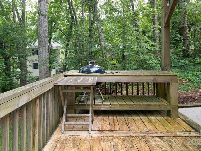 106 Goldfinch Lane, Asheville, NC 28803.  MLS# CAR4274925, YatesRealty ID 22785. Lower level patio