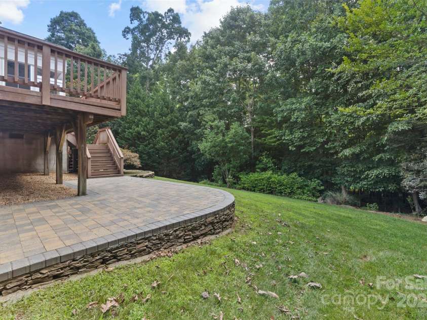 1119 Williamstown Road, Matthews, NC 28105.  MLS# CAR4271632, YatesRealty ID 22791. Large paver deck