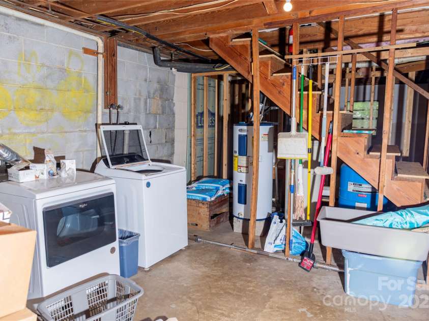 57 Gribble Road, Franklin, NC 28734.  MLS# CAR4253647, YatesRealty ID 228. Washer and Dryer Area