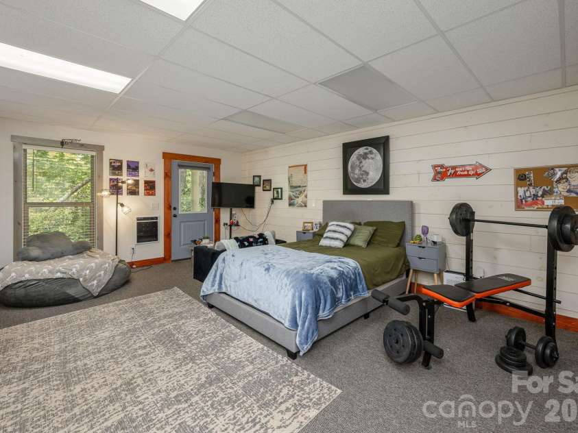 149 Hiwassee Road, Lake Toxaway, NC 28747.  MLS# CAR4377735, YatesRealty ID 22821. Downstairs 3rd Bedroom