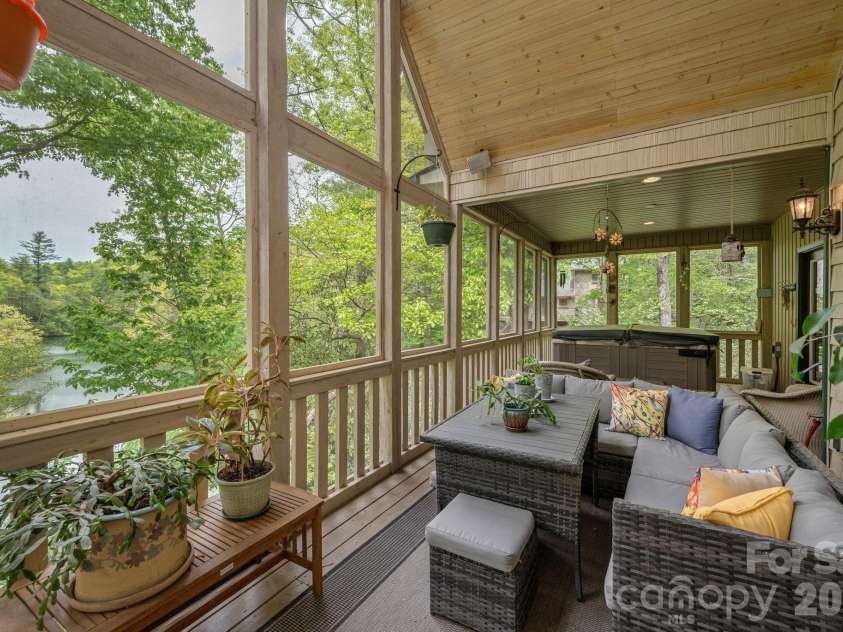 149 Hiwassee Road, Lake Toxaway, NC 28747.  MLS# CAR4377735, YatesRealty ID 22821. Overlooking the lake