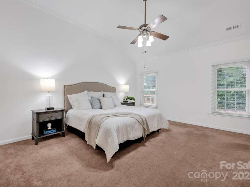 16013 Wynfield Creek Parkway, Huntersville, NC 28078.  MLS# CAR4268989, YatesRealty ID 22830. Primary bedroom