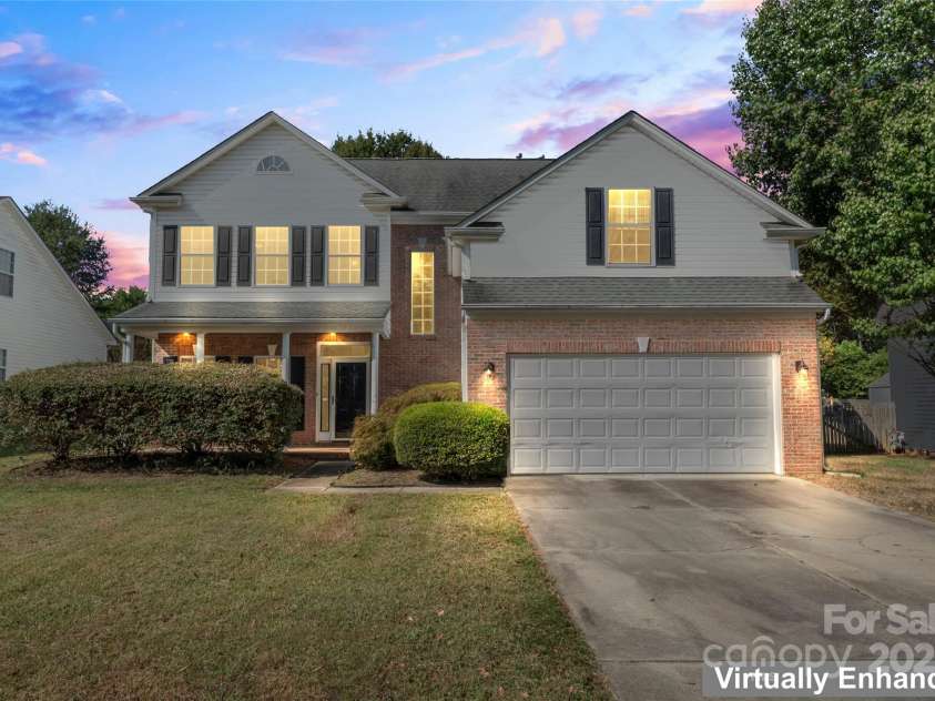 4835 Chesney Street, Concord, NC 28027.  MLS# CAR4307109, YatesRealty ID 22858. Twilight Front View