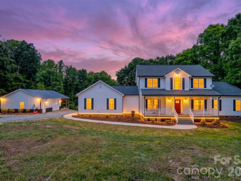 7611 Mount Olive Road, Concord, NC 28025.  MLS# CAR4378883, YatesRealty ID 22861. Twilight view
