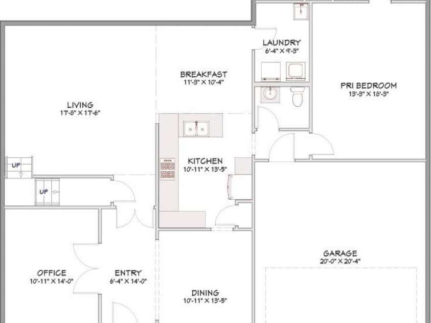 10719 Waycross Drive, Huntersville, NC 28078.  MLS# CAR4358918, YatesRealty ID 22863. Main floor Layout