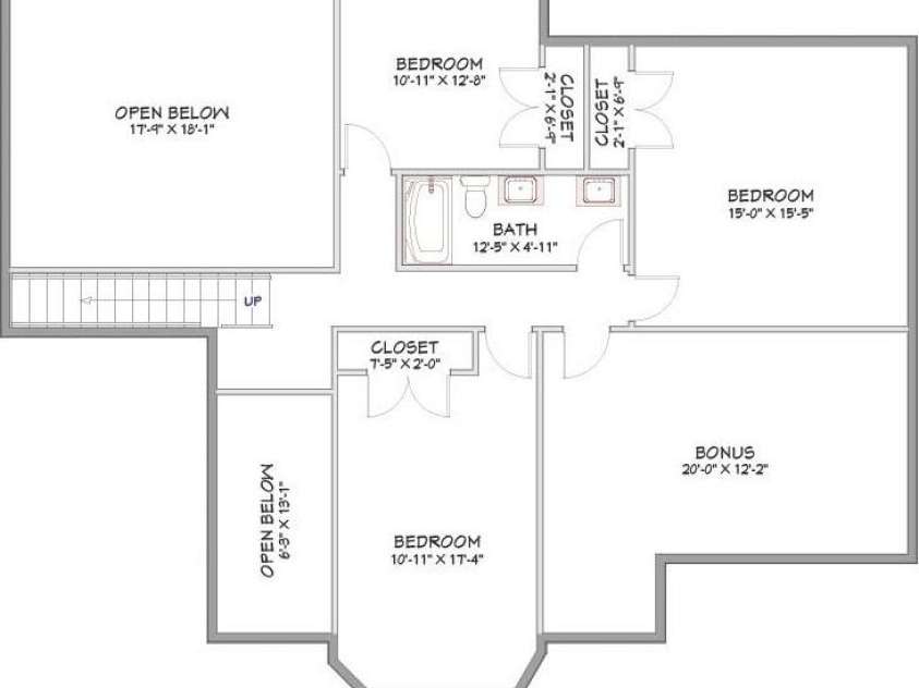 10719 Waycross Drive, Huntersville, NC 28078.  MLS# CAR4358918, YatesRealty ID 22863. Upper Level ayout