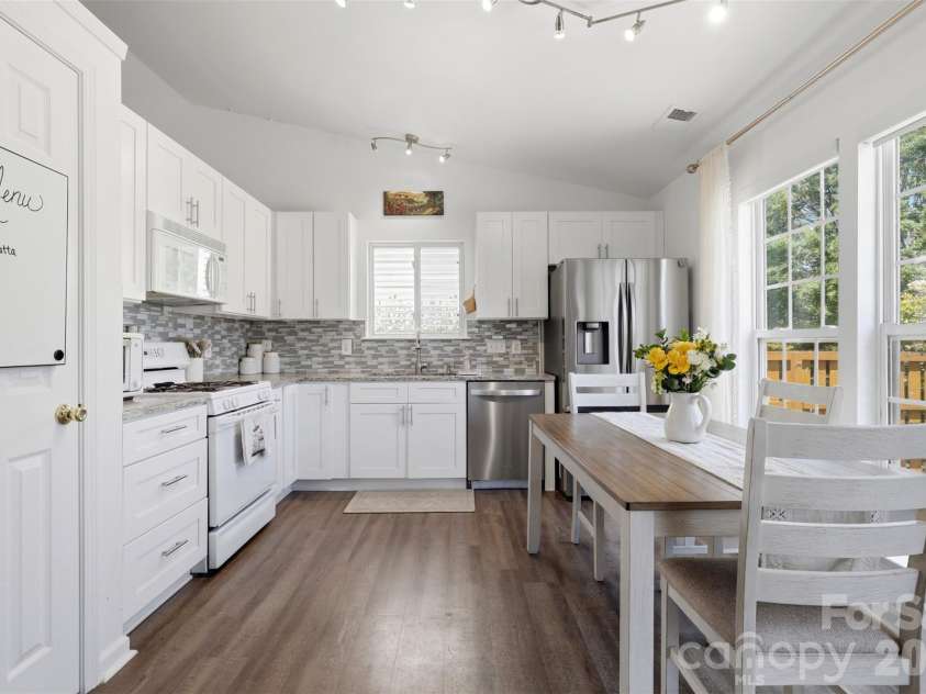 1007 Great Falls Drive, Monroe, NC 28110.  MLS# CAR4382454, YatesRealty ID 22866. Thoughtfully updated kitchen