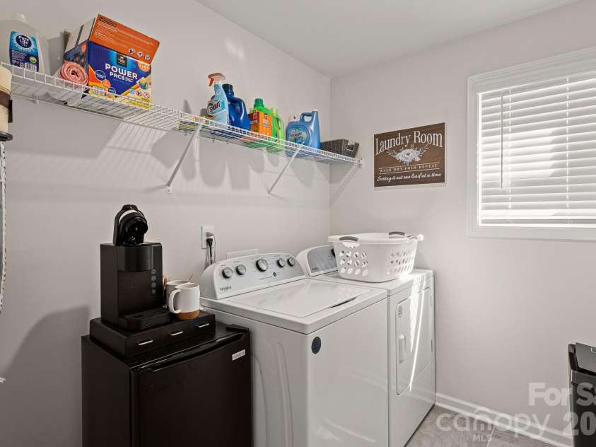 199 Fox Cove Road, Hendersonville, NC 28792.  MLS# CAR4373757, YatesRealty ID 22880. Laundry room