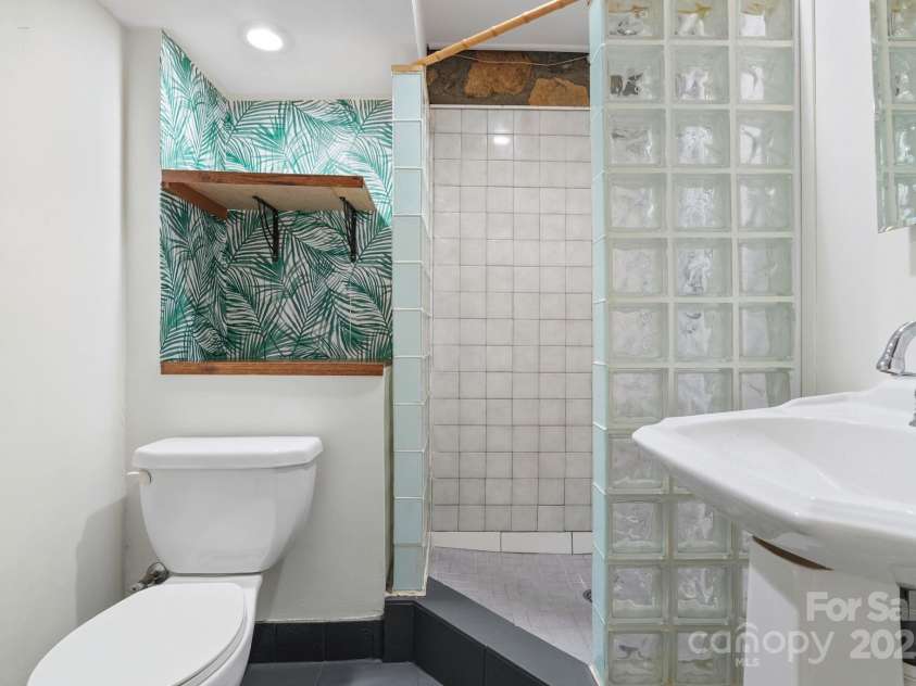115 Aurora Drive, Asheville, NC 28805.  MLS# CAR4273830, YatesRealty ID 22887. Lower level bathroom