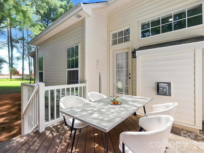 121 Kase Court, Mooresville, NC 28117.  MLS# CAR4414474, YatesRealty ID 22889. Virtually Staged Deck