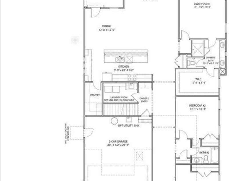 13708 Tranquil Day Drive, Matthews, NC 28105.  MLS# CAR4219409, YatesRealty ID 22898. Main Floor layout