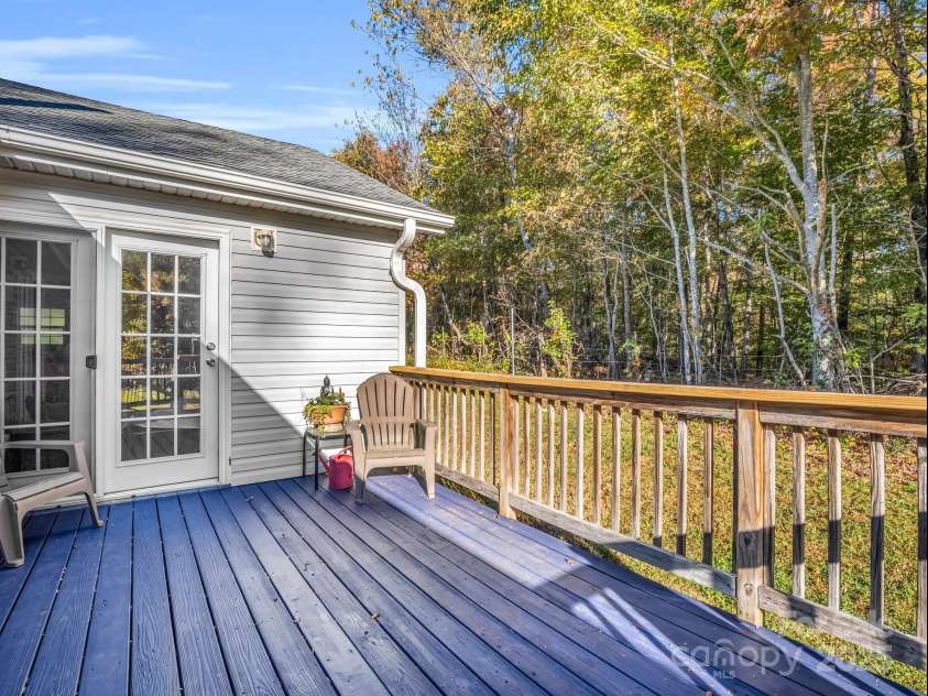 22 Shallow Branch Road, Leicester, NC 28748.  MLS# CAR4195213, YatesRealty ID 2290. Deck with New Protective Finish