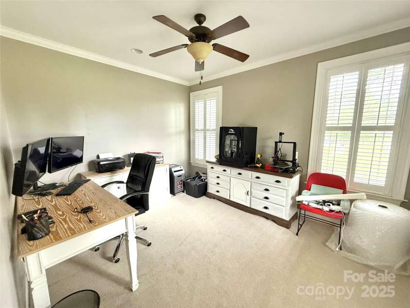 141 Weathers Creek Road, Troutman, NC 28166.  MLS# CAR4264721, YatesRealty ID 22900. Office on main level.