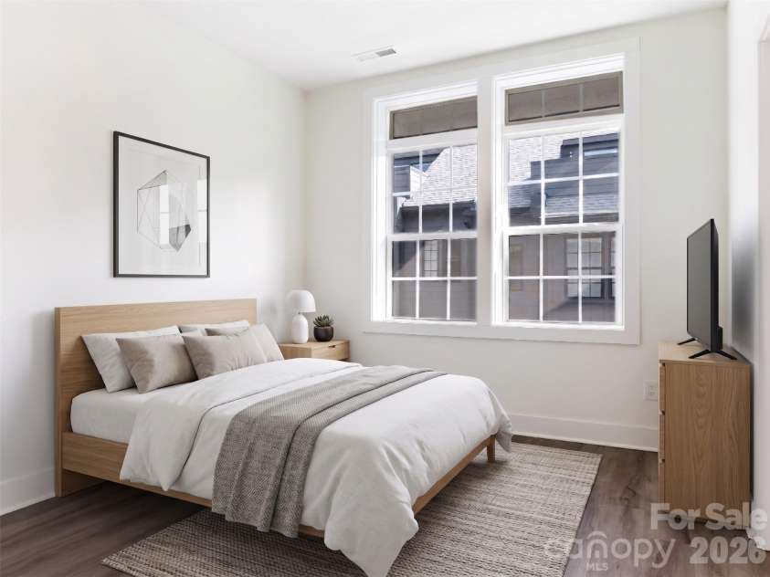 226 Sutton Park Lane, Charlotte, NC 28211.  MLS# CAR4370409, YatesRealty ID 22901. Bedroom 2 (virtually staged)