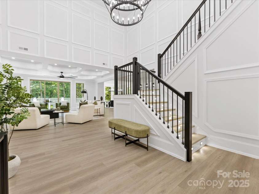 5217 Waterfall Court, Gastonia, NC 28056.  MLS# CAR4268389, YatesRealty ID 22901. Entry foyer leading into Living Room