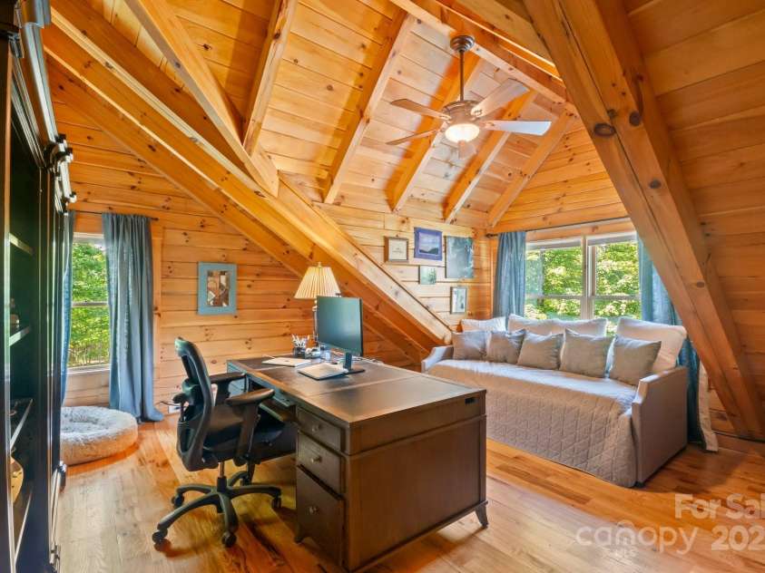 165 Perennial Drive, Nebo, NC 28761.  MLS# CAR4252202, YatesRealty ID 22902. 4th bedroom upstairs used as an office