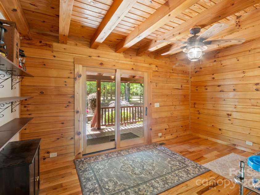 165 Perennial Drive, Nebo, NC 28761.  MLS# CAR4252202, YatesRealty ID 22902. Mudroom leading to backyard