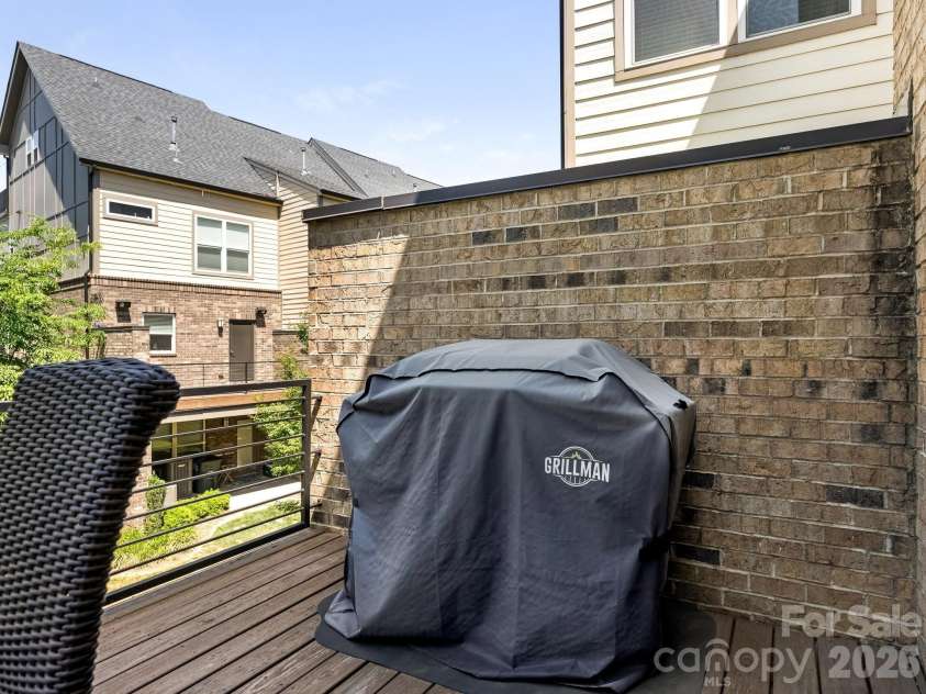 3536 Craughwell Drive, Charlotte, NC 28209.  MLS# CAR4374952, YatesRealty ID 22905. Main level balcony