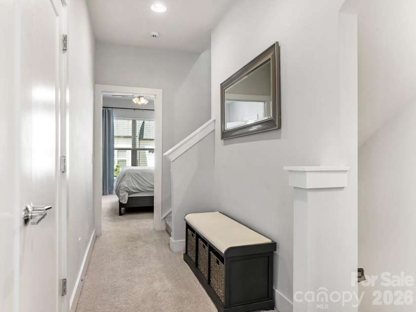 3536 Craughwell Drive, Charlotte, NC 28209.  MLS# CAR4374952, YatesRealty ID 22905. Upper floor hallway