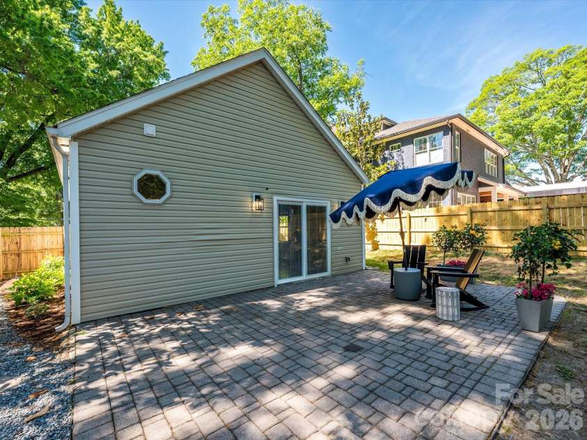 1929 Mecklenburg Avenue, Charlotte, NC 28205.  MLS# CAR4366815, YatesRealty ID 22912. Patio 2 