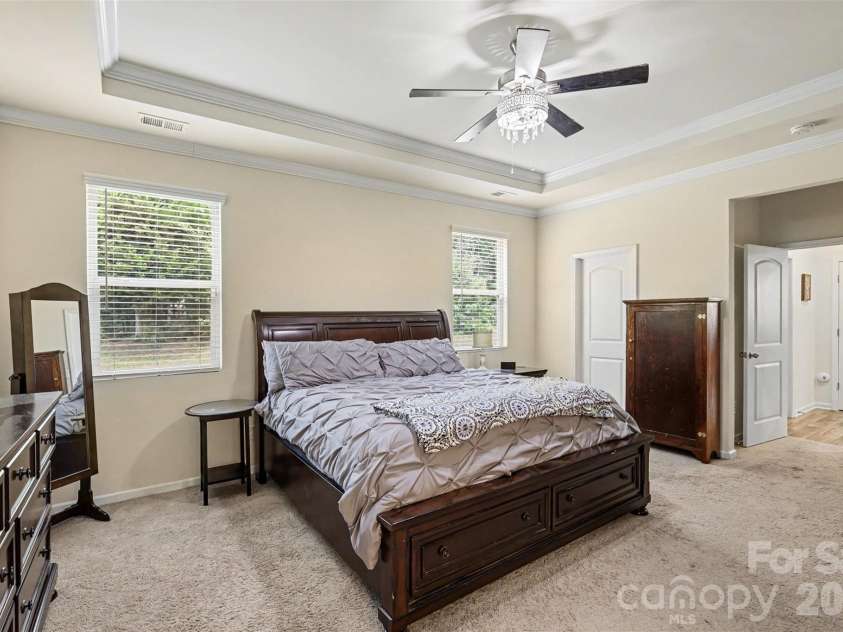 1405 Calder Drive, Indian Trail, NC 28079.  MLS# CAR4401073, YatesRealty ID 22917. Primary Bedroom