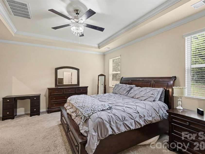 1405 Calder Drive, Indian Trail, NC 28079.  MLS# CAR4401073, YatesRealty ID 22917. Primary Bedroom