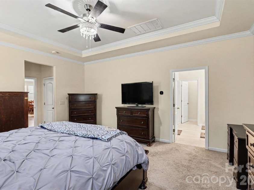 1405 Calder Drive, Indian Trail, NC 28079.  MLS# CAR4401073, YatesRealty ID 22917. Primary Bedroom