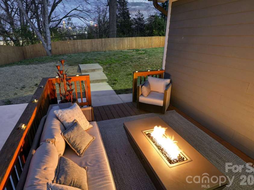 1821 Garibaldi Avenue, Charlotte, NC 28208.  MLS# CAR4354837, YatesRealty ID 22920. Back deck - Private