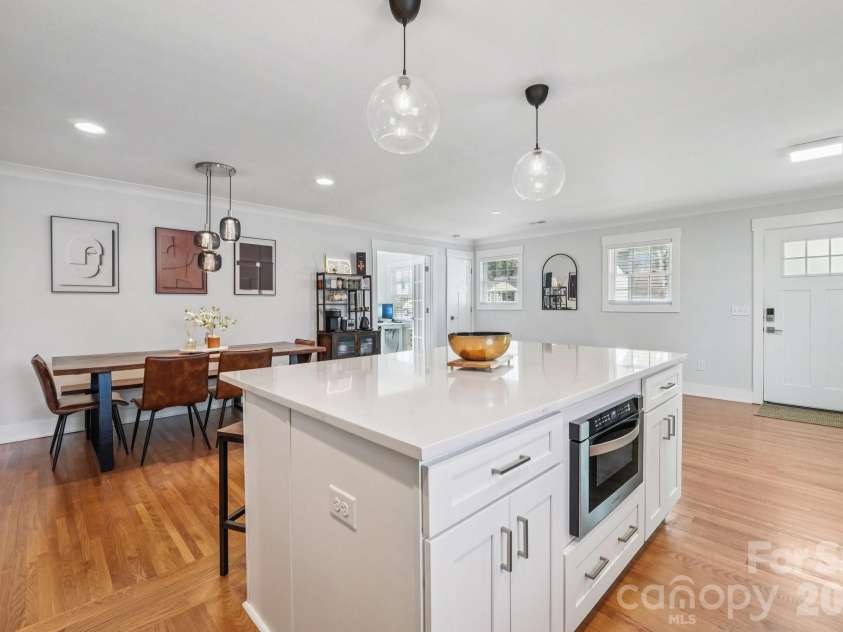1821 Garibaldi Avenue, Charlotte, NC 28208.  MLS# CAR4354837, YatesRealty ID 22920. Quartz Island w microwave drawer