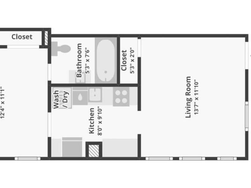 109 Liberty Street, Asheville, NC 28801.  MLS# CAR4374885, YatesRealty ID 22936. Floorplan 