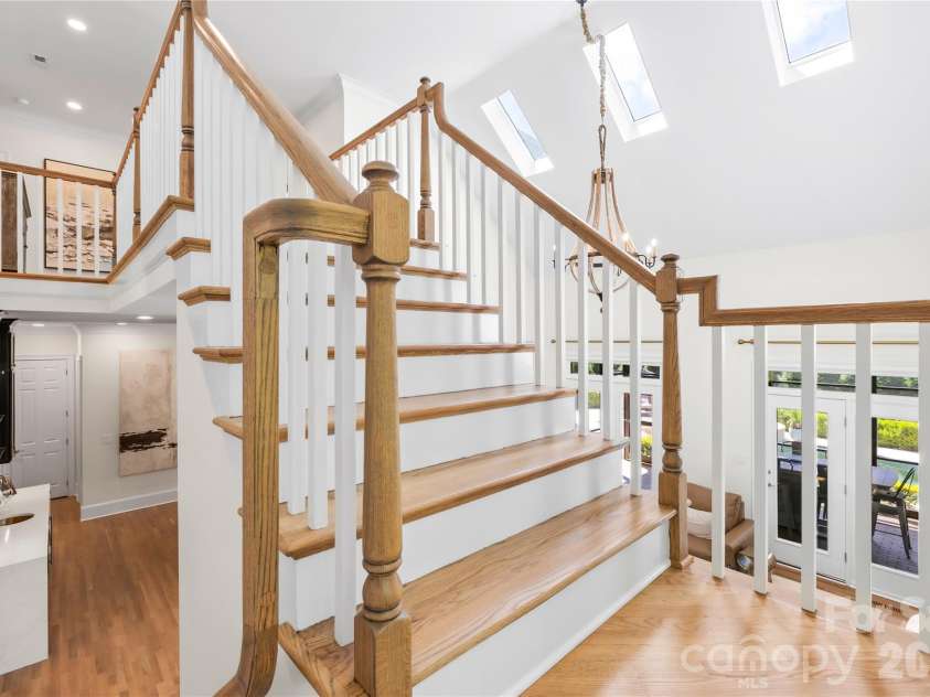 162 Dedham Loop, Mooresville, NC 28117.  MLS# CAR4378074, YatesRealty ID 22938. Staircase Refinished in 2026
