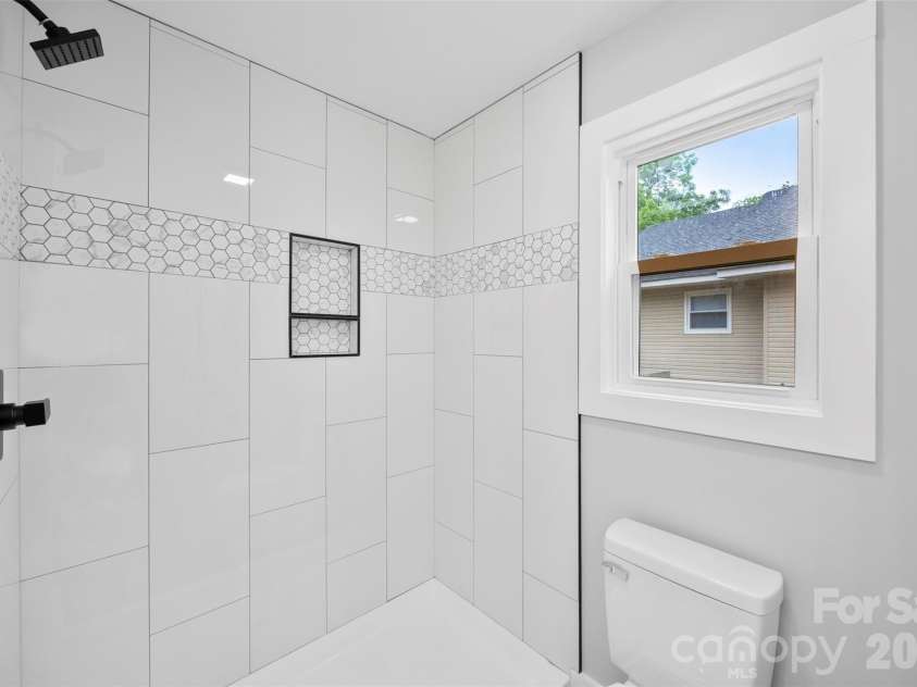 414 Peachtree Street, Albemarle, NC 28001.  MLS# CAR4351060, YatesRealty ID 2294. Custom Tile Shower